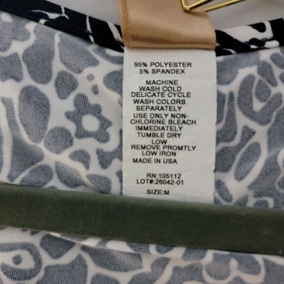 LEL Long Elegant Legs Womens Dress Sz M Ruched Waist Sleeveless Black White USA - Picture 4 of 12